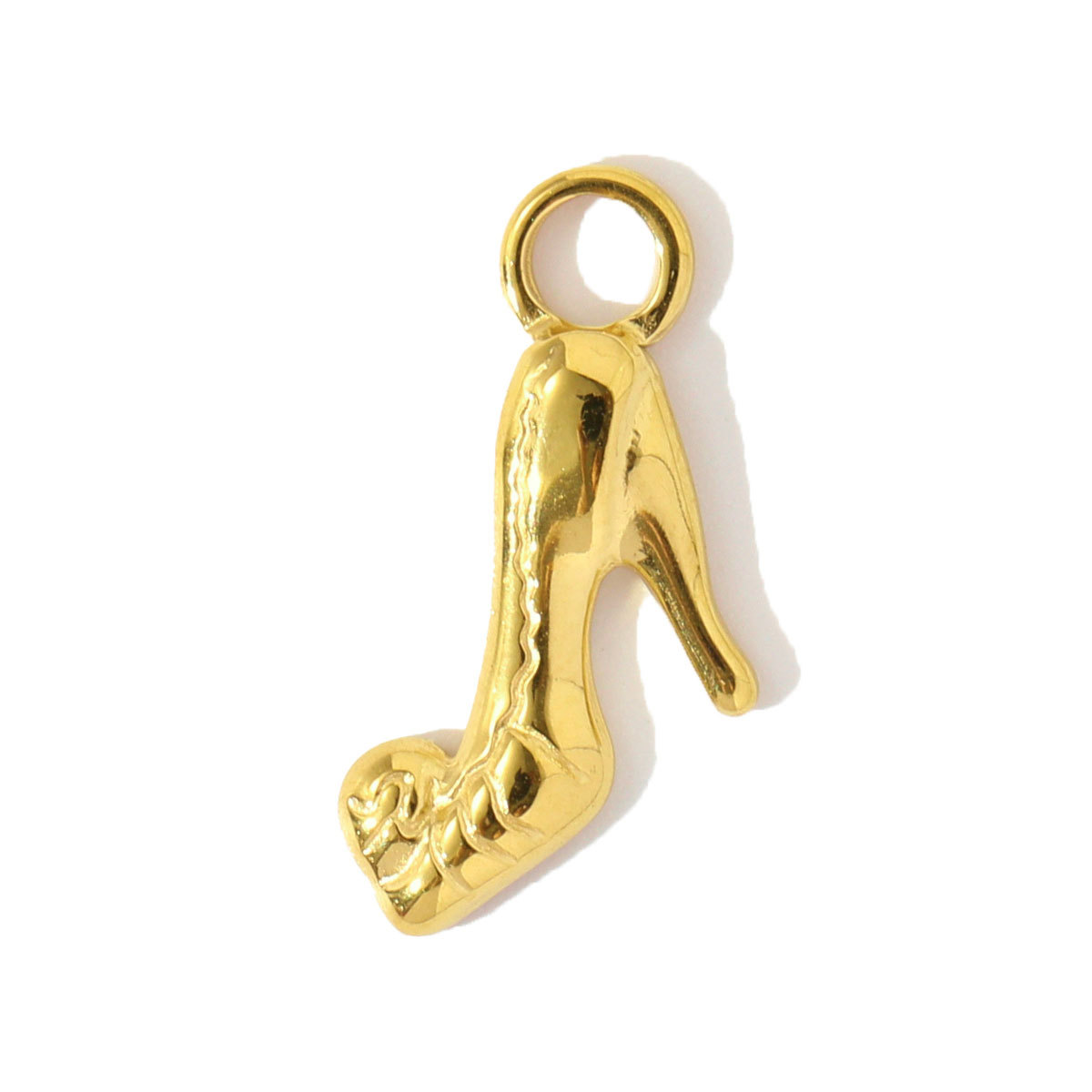 6pcs/pack Enamel Crystal Heart Stainless Steel Pendants High Heels Eiffel Tower DIY Charms Violin Earrings Making Women Jewelry