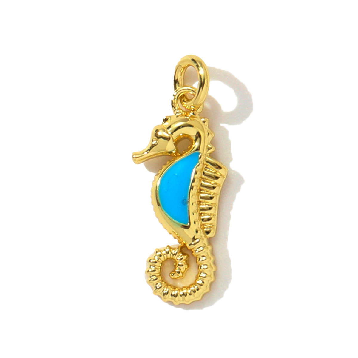 6pcs/pack Butterfly Copper Zircon DIY Charms Seahorse Turtle Necklace Pendants Women Rudder Lobster Jewelry Wholesale