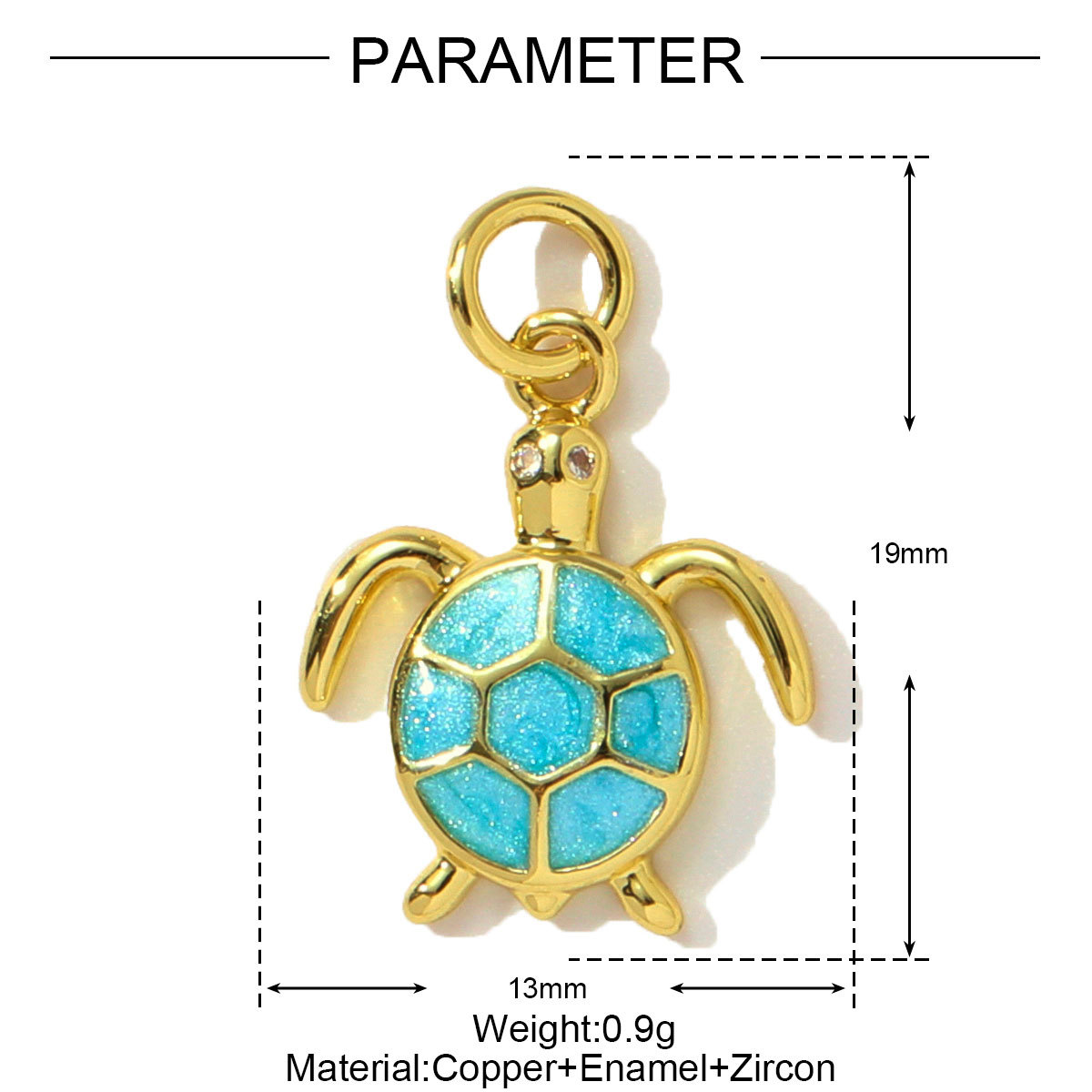 6pcs/pack Butterfly Copper Zircon DIY Charms Seahorse Turtle Necklace Pendants Women Rudder Lobster Jewelry Wholesale