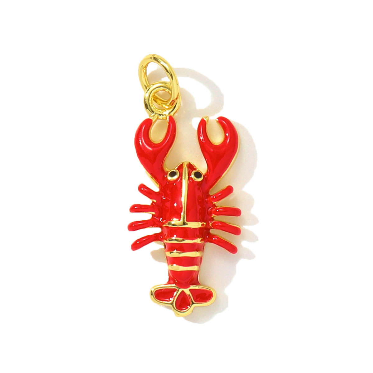 6pcs/pack Butterfly Copper Zircon DIY Charms Seahorse Turtle Necklace Pendants Women Rudder Lobster Jewelry Wholesale