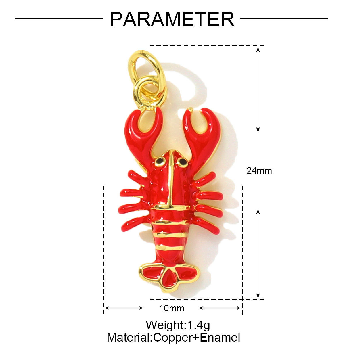 6pcs/pack Butterfly Copper Zircon DIY Charms Seahorse Turtle Necklace Pendants Women Rudder Lobster Jewelry Wholesale