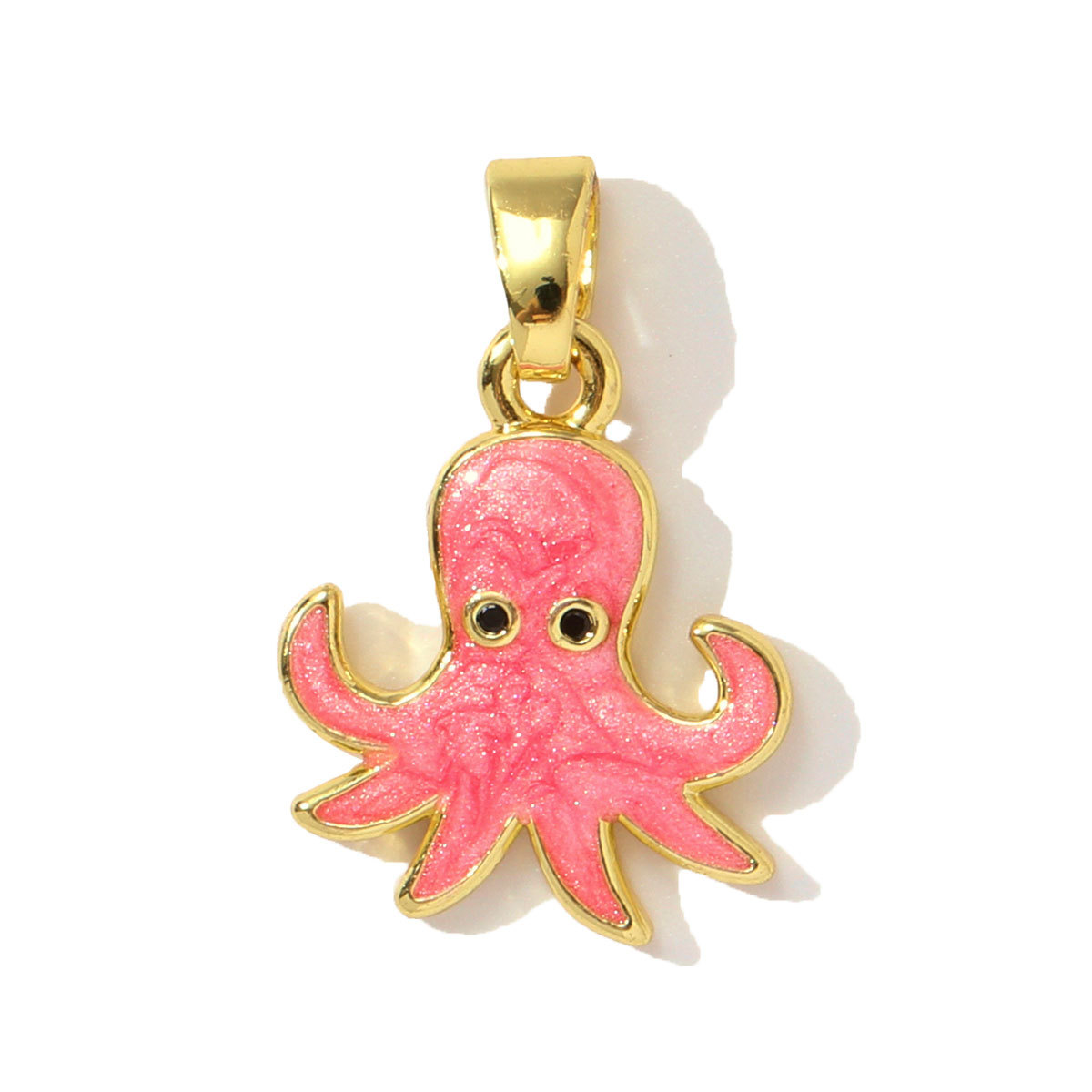 6pcs/pack Butterfly Copper Zircon DIY Charms Seahorse Turtle Necklace Pendants Women Rudder Lobster Jewelry Wholesale