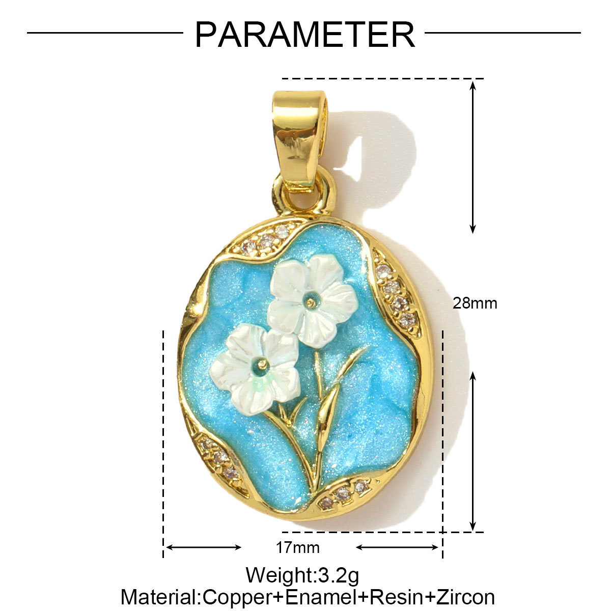 6pcs/pack Copper Zircon Angel Number 1111 Round DIY Charms Enamel Boots Flower Pendants Women Earring Jewelry Making