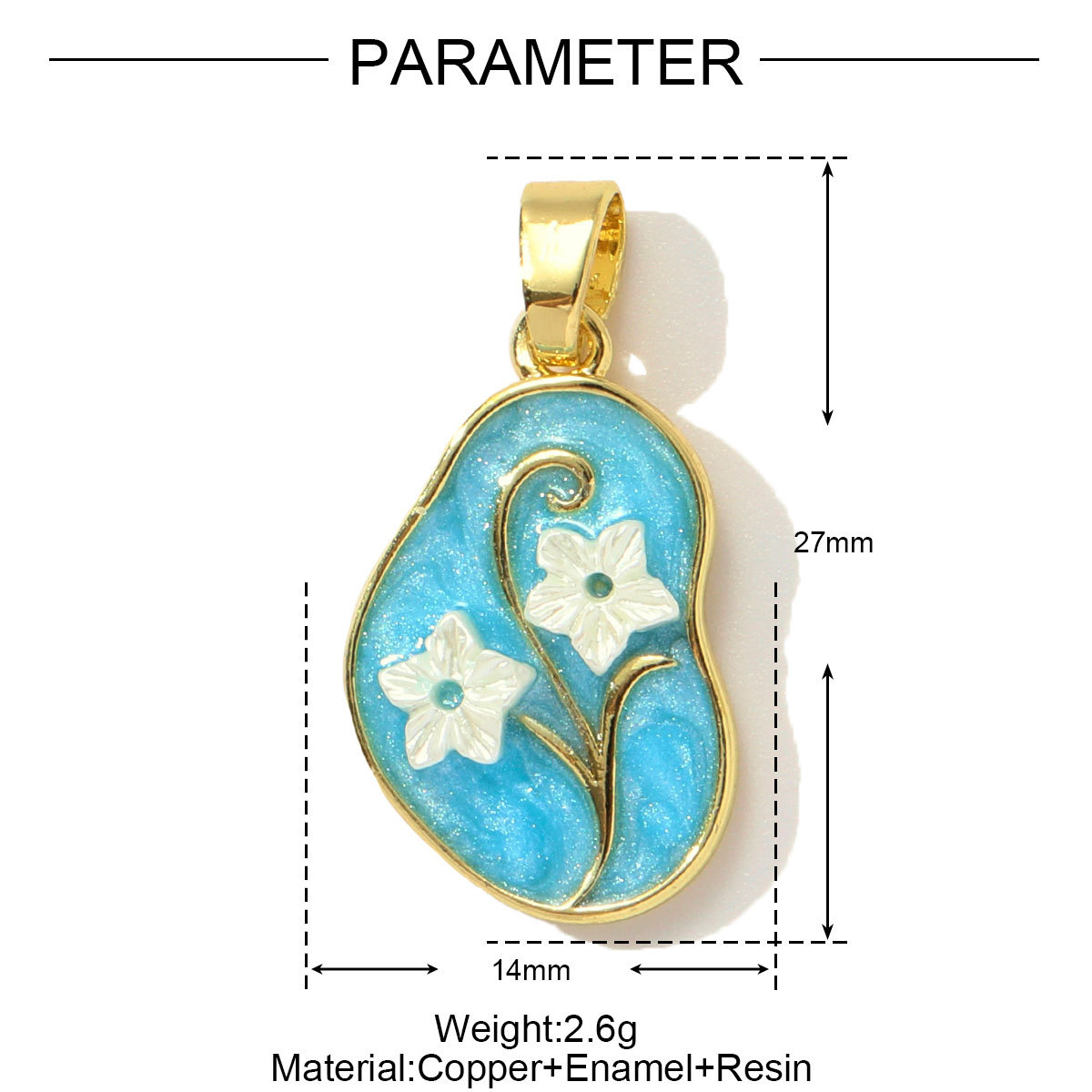 6pcs/pack Copper Zircon Angel Number 1111 Round DIY Charms Enamel Boots Flower Pendants Women Earring Jewelry Making