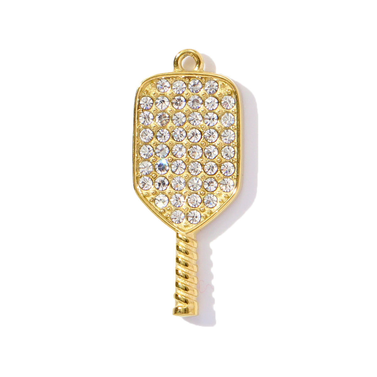 6pcs/pack Stainless Steel Hair Trimmer Tennis Racket Pendant Earphone Grape Boy Girl DIY Charms Necklace Making Women Jewelry