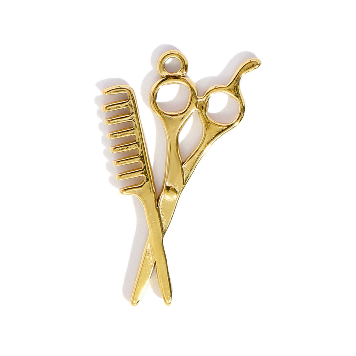 6pcs/pack Stainless Steel Hair Trimmer Tennis Racket Pendant Earphone Grape Boy Girl DIY Charms Necklace Making Women Jewelry