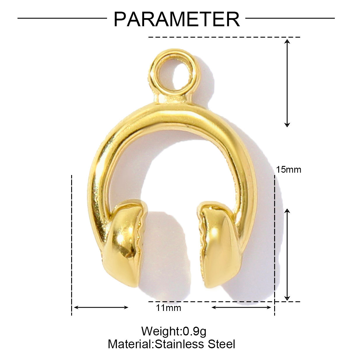 6pcs/pack Stainless Steel Hair Trimmer Tennis Racket Pendant Earphone Grape Boy Girl DIY Charms Necklace Making Women Jewelry