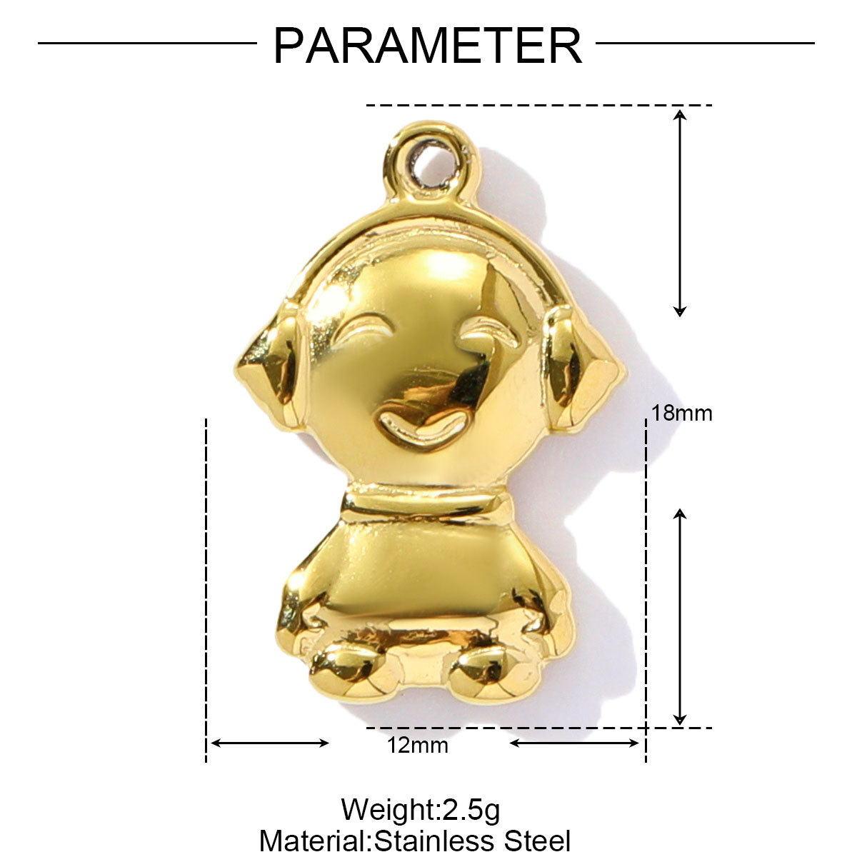 6pcs/pack Stainless Steel Hair Trimmer Tennis Racket Pendant Earphone Grape Boy Girl DIY Charms Necklace Making Women Jewelry