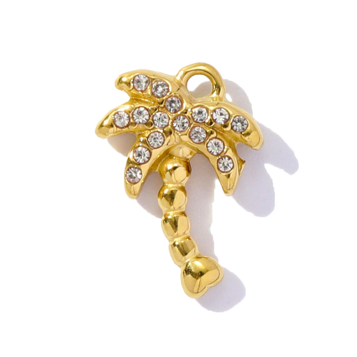 6pcs/pack Stainless Steel Rhinestone shell starfish crab Pendant seahorse dolphin turtle DIY Charms Necklace Making Women Jewelry