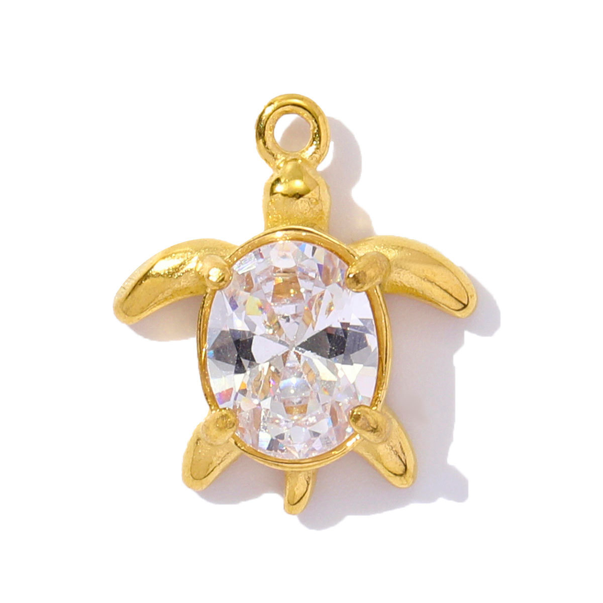 6pcs/pack French Style Stainless Steel Enamel Butterfly  Pearl Shell Pendant Dolphin Turtle Lock  DIY Charms Necklace Making Women Jewelry