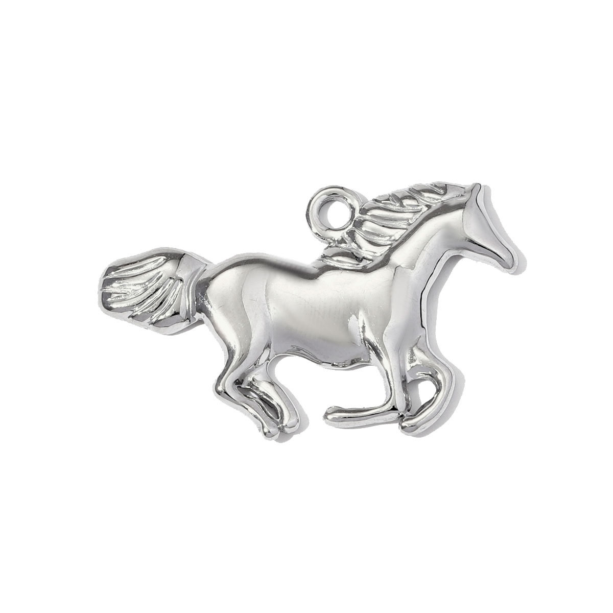 6pcs/pack Cute Stainless Steel Hen Dream Horse Necklace Pendants Unicorn DIY Charms Women Christmas Milu deer Jewelry Wholesale