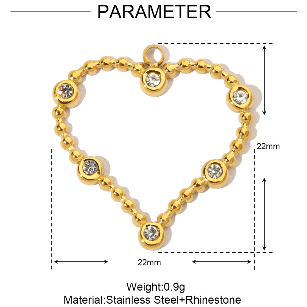 6pcs/pack French Moon Star Stainless Steel Diy Charms Women Tree Of Life Earring Necklace Pendant Cross Heart Jewelry