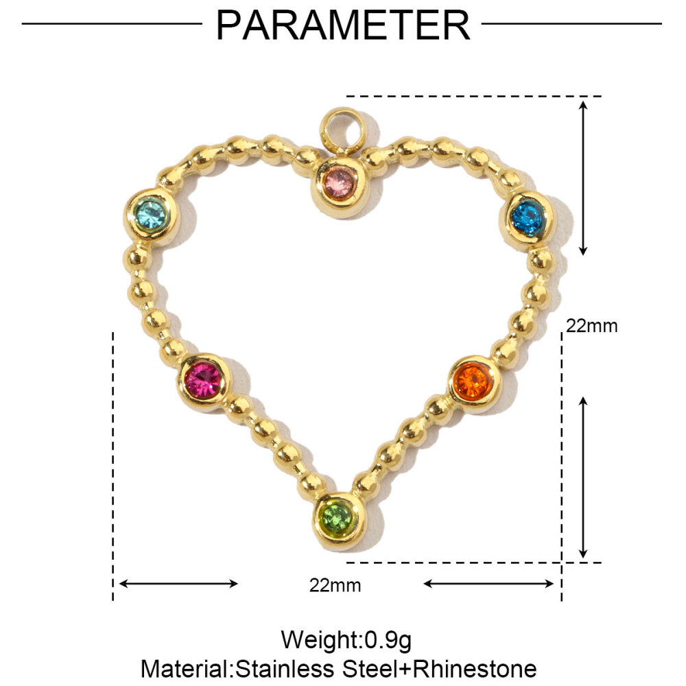 6pcs/pack French Moon Star Stainless Steel Diy Charms Women Tree Of Life Earring Necklace Pendant Cross Heart Jewelry