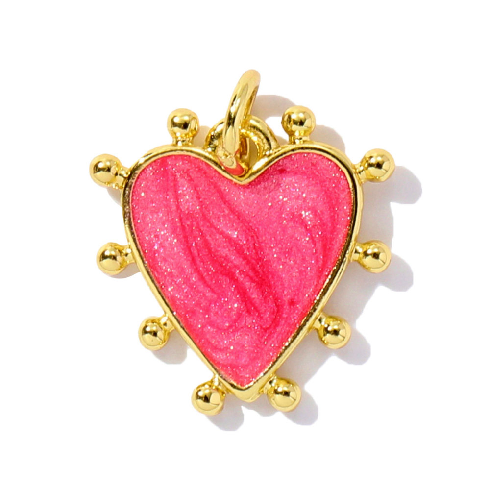 6pcs/pack Unique Copper Enamel Rhinestone Conch Pendant Starfish Shell DIY Charms Necklace Earrings Making Women Jewelry Wholesale