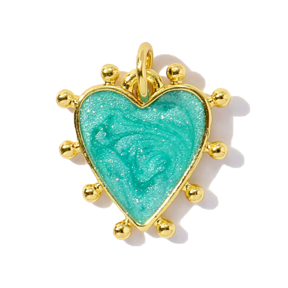 6pcs/pack Unique Copper Enamel Rhinestone Conch Pendant Starfish Shell DIY Charms Necklace Earrings Making Women Jewelry Wholesale