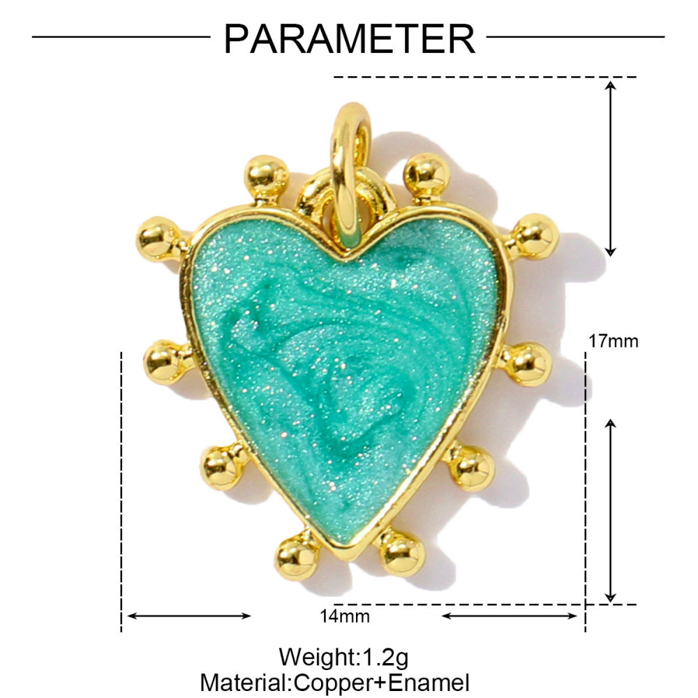 6pcs/pack Unique Copper Enamel Rhinestone Conch Pendant Starfish Shell DIY Charms Necklace Earrings Making Women Jewelry Wholesale