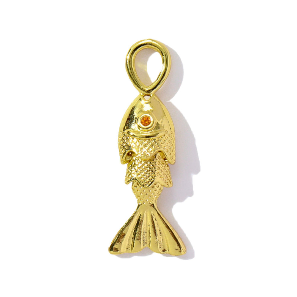 6pcs/pack Wholesale Copper Zircon shark Pendant Enamel Cactus Fish Seahorse Shell DIY Charms Earrings Making Women Jewelry