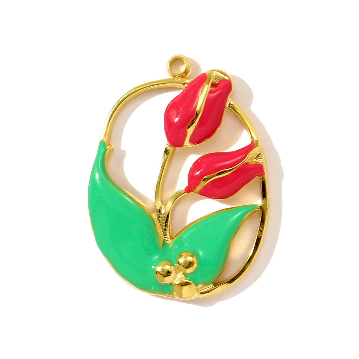 6pcs/pack Enamel Stainless Steel Cute Dog Cat Owl Diy Charms Cake Corn Carrot Necklace Pendants Women Peanut Carambola Jewelry