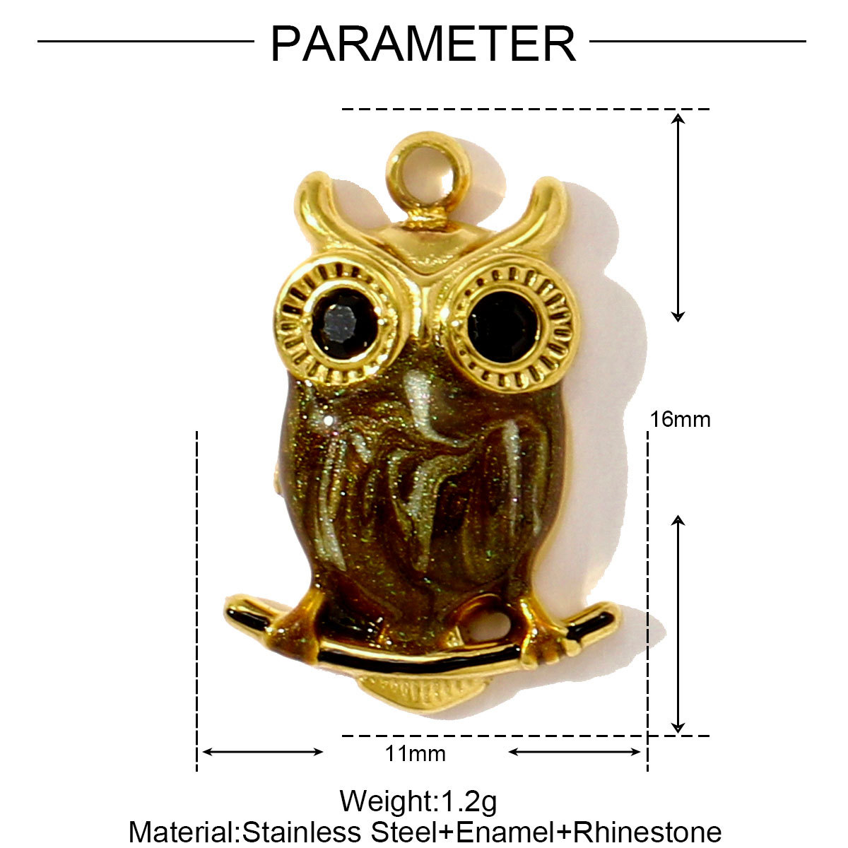 6pcs/pack Enamel Stainless Steel Cute Dog Cat Owl Diy Charms Cake Corn Carrot Necklace Pendants Women Peanut Carambola Jewelry