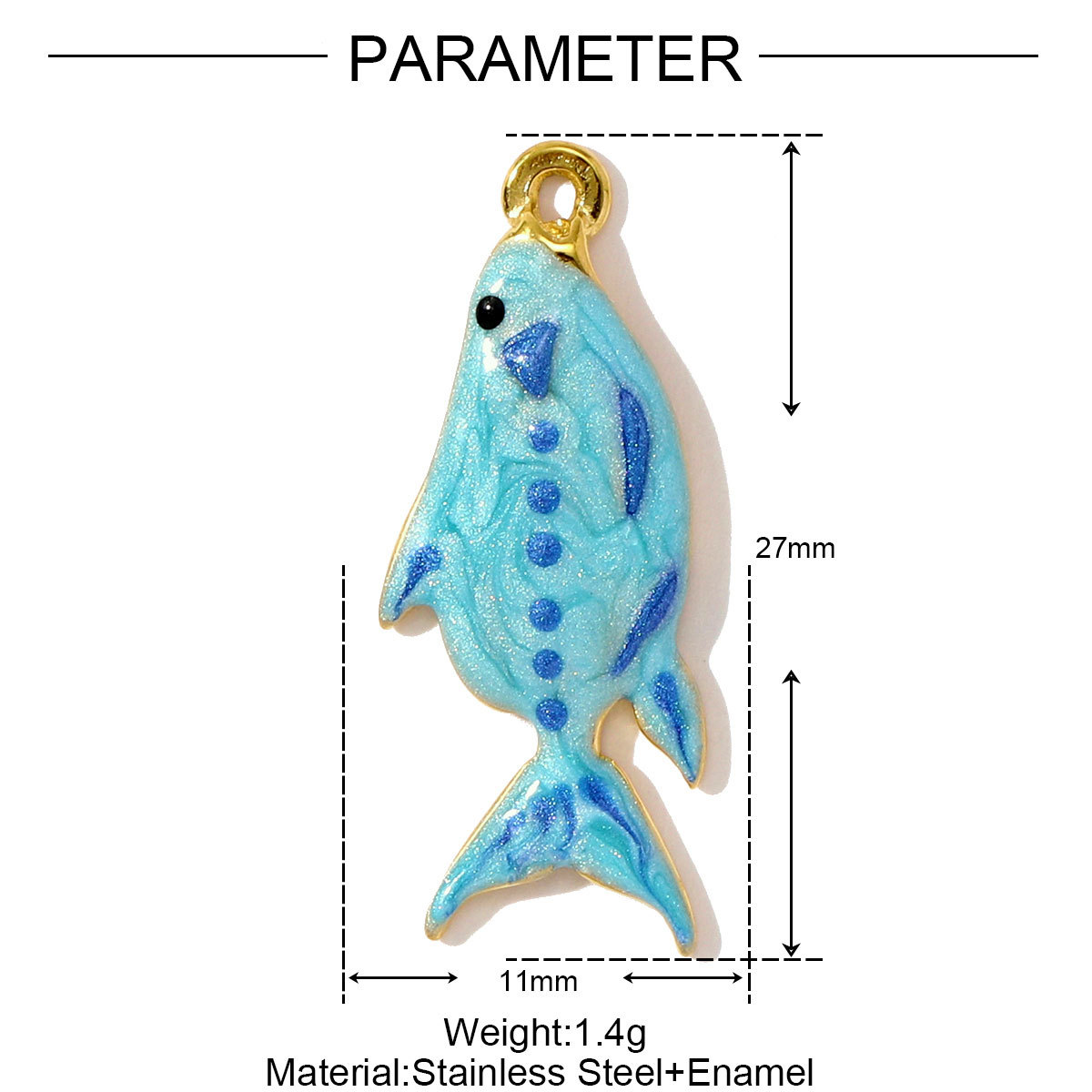 6pcs/pack Stainless Steel Enamel Plam Tree Shell Diy Earring Charms Crab Turtle Jellyfish Necklace Pendants Women Sea Ocean Jewelry