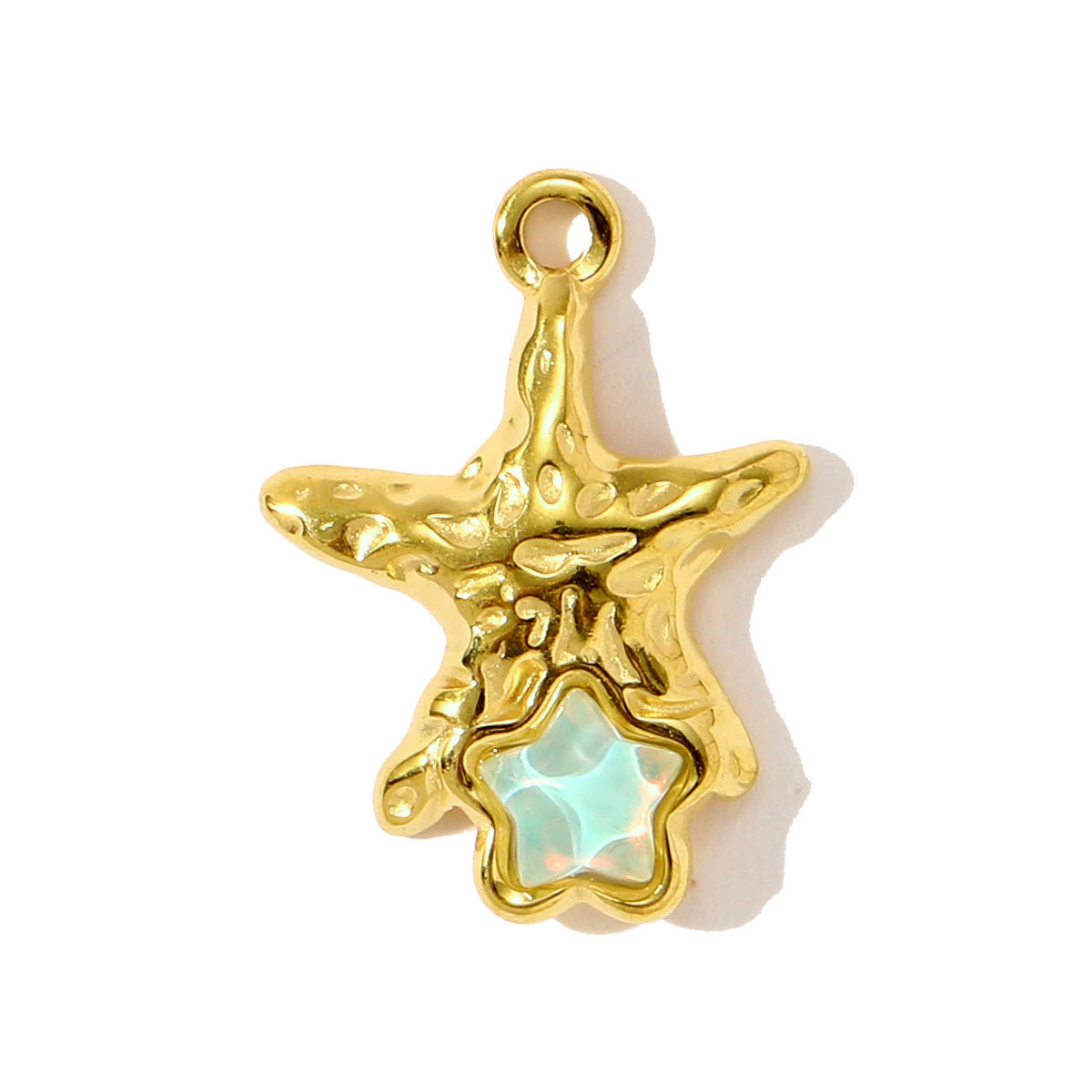6pcs/pack Stainless Steel Enamel Plam Tree Shell Diy Earring Charms Crab Turtle Jellyfish Necklace Pendants Women Sea Ocean Jewelry