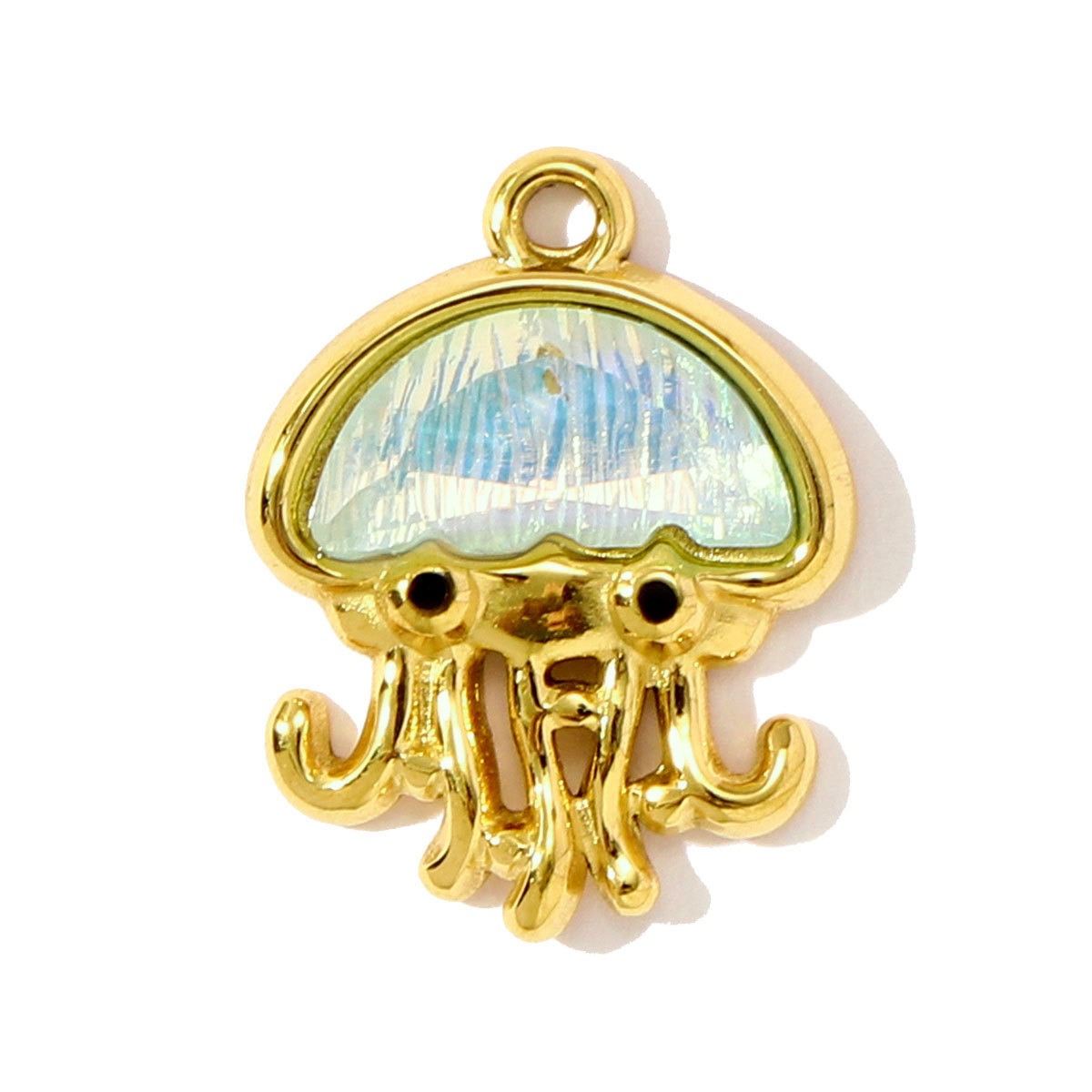 6pcs/pack Stainless Steel Enamel Plam Tree Shell Diy Earring Charms Crab Turtle Jellyfish Necklace Pendants Women Sea Ocean Jewelry