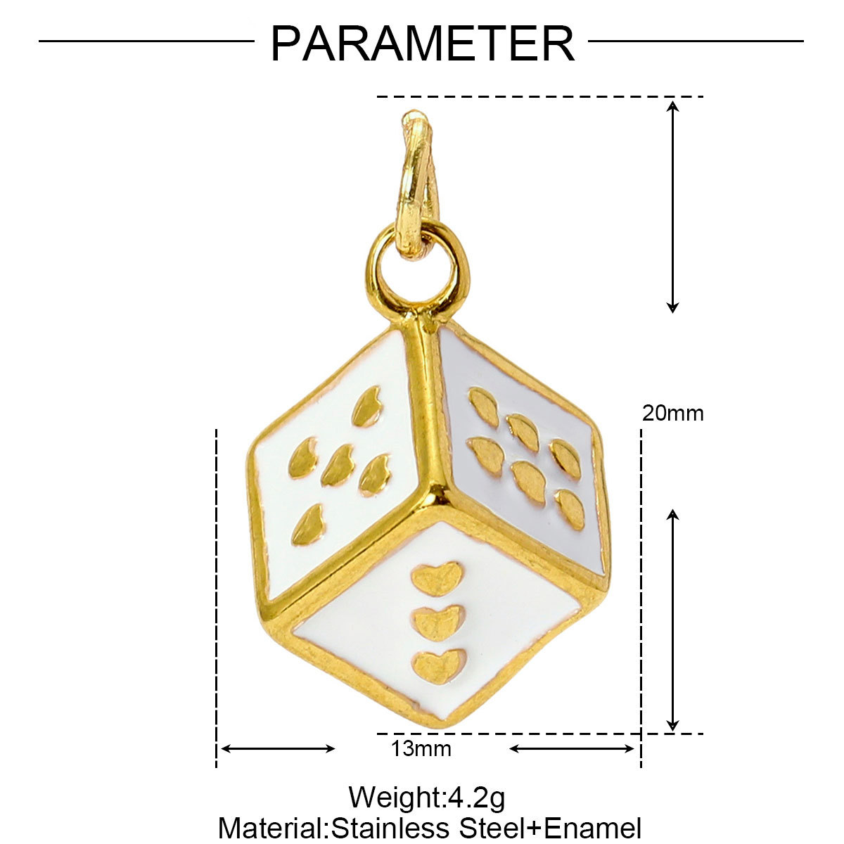 6pcs/pack Stainless Steel Baseball Football Basketball Diy Charms Enamel Ename Dice Necklace Pendants Women Sports Style Jewelry