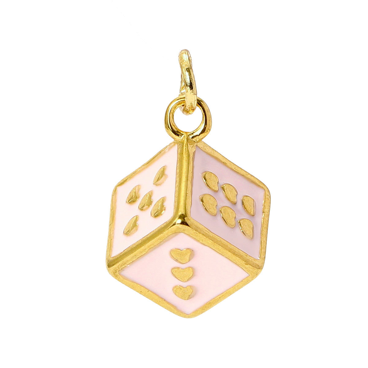 6pcs/pack Stainless Steel Baseball Football Basketball Diy Charms Enamel Ename Dice Necklace Pendants Women Sports Style Jewelry