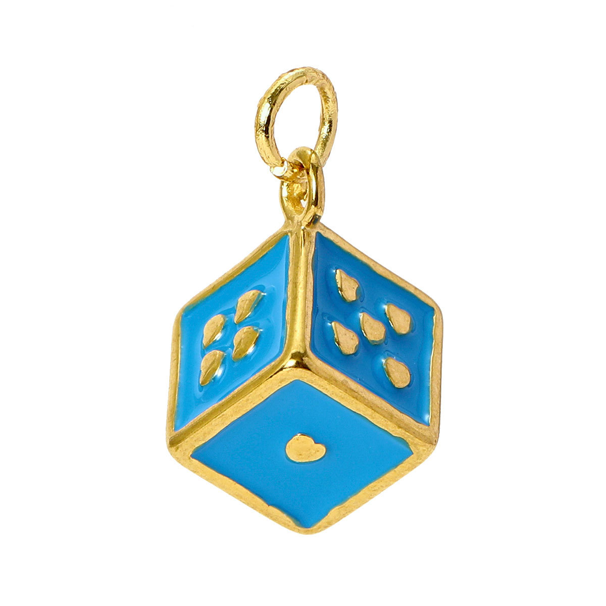 6pcs/pack Stainless Steel Baseball Football Basketball Diy Charms Enamel Ename Dice Necklace Pendants Women Sports Style Jewelry