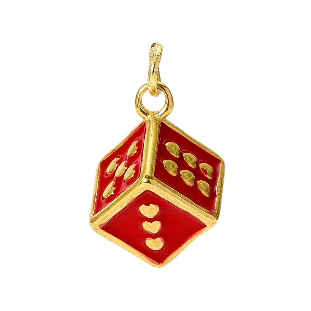6pcs/pack Stainless Steel Baseball Football Basketball Diy Charms Enamel Ename Dice Necklace Pendants Women Sports Style Jewelry