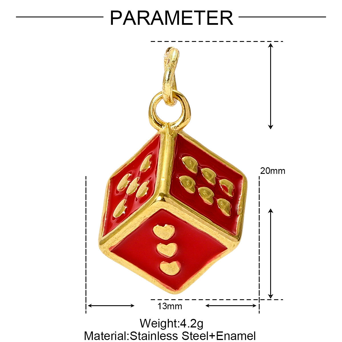 6pcs/pack Stainless Steel Baseball Football Basketball Diy Charms Enamel Ename Dice Necklace Pendants Women Sports Style Jewelry