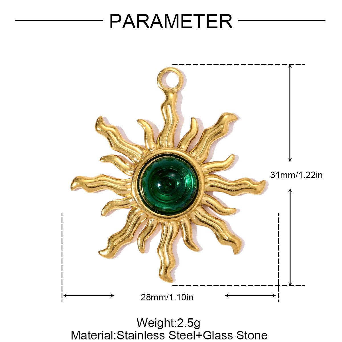 6pcs/pack Fashion Stainless Steel Rhinestone Sun Necklace Pendant Flower DIY Earring Charm Women Bowknot Star Jewelry Wholesale