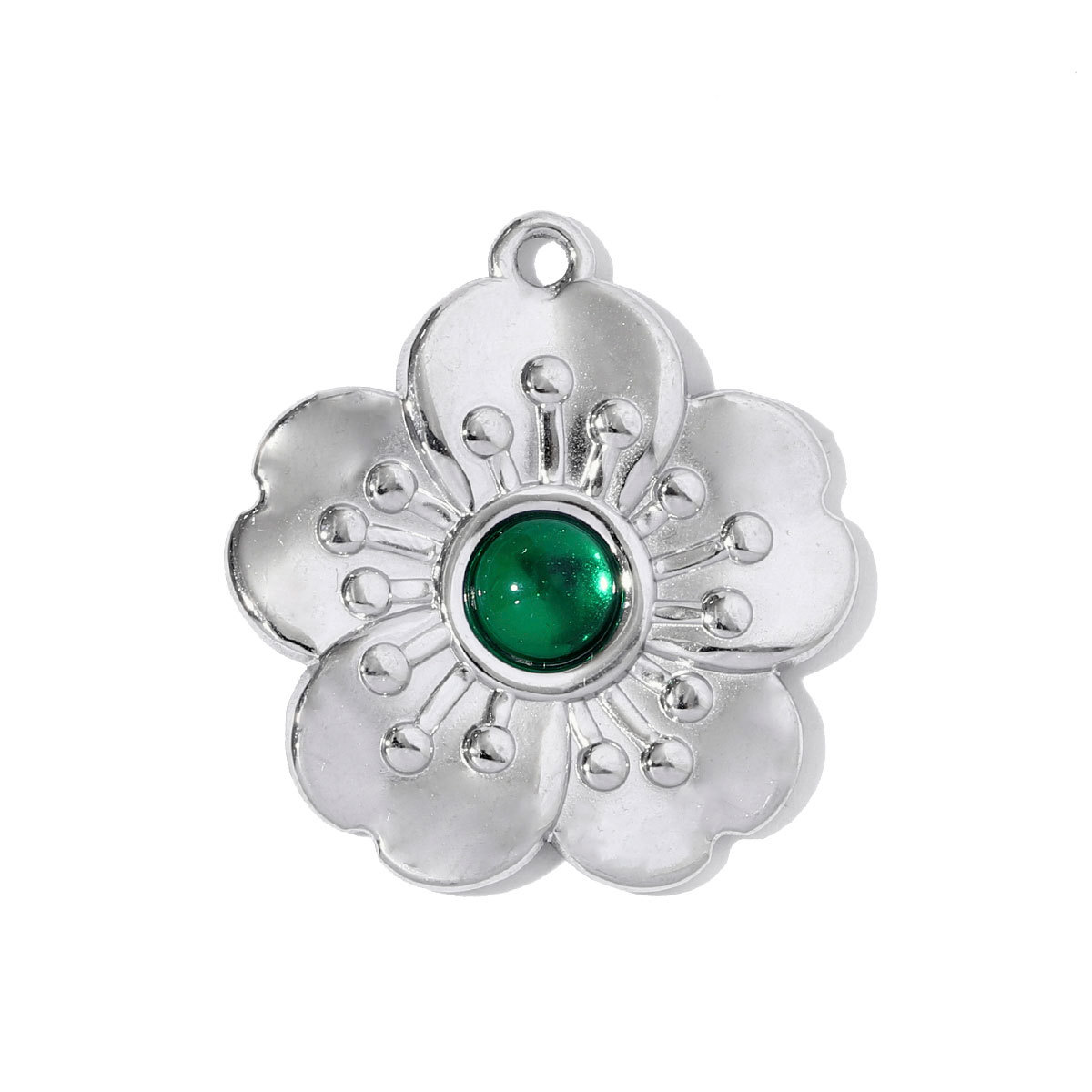 6pcs/pack Fashion Stainless Steel Rhinestone Sun Necklace Pendant Flower DIY Earring Charm Women Bowknot Star Jewelry Wholesale