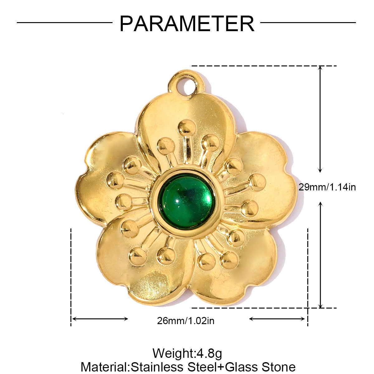 6pcs/pack Fashion Stainless Steel Rhinestone Sun Necklace Pendant Flower DIY Earring Charm Women Bowknot Star Jewelry Wholesale