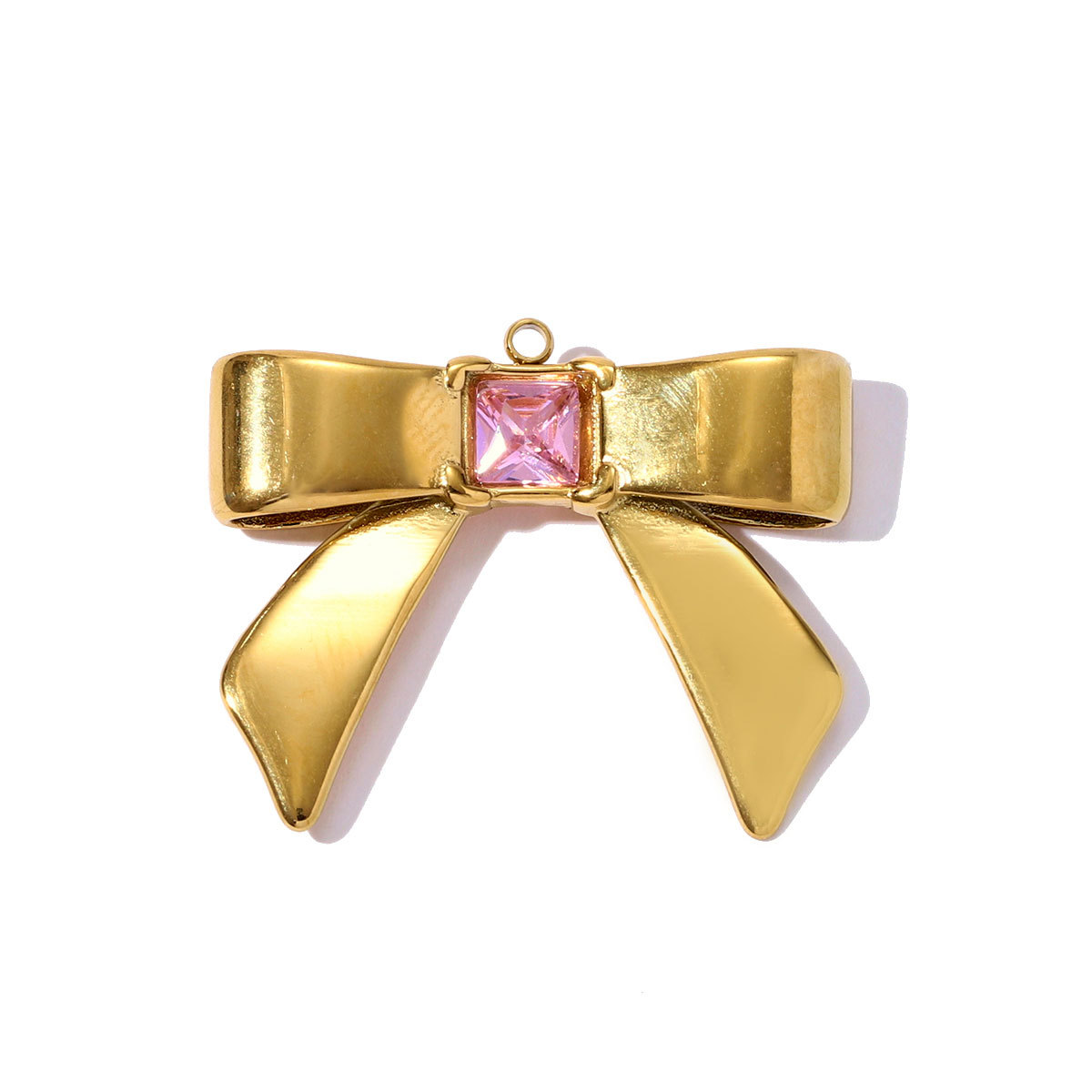 6pcs/pack Fashion Stainless Steel Rhinestone Sun Necklace Pendant Flower DIY Earring Charm Women Bowknot Star Jewelry Wholesale