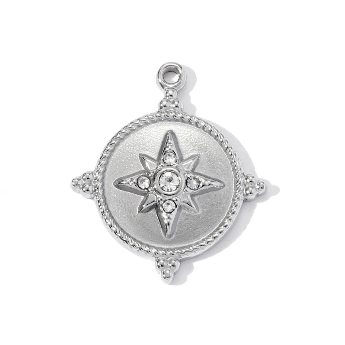 6pcs/pack Stainless Steel Camera Cupcake Necklace Pendant Crystal Star Flower DIY Earring Charm Women French Fries Jewelry Wholesale