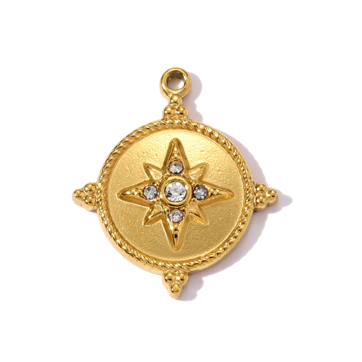 6pcs/pack Stainless Steel Camera Cupcake Necklace Pendant Crystal Star Flower DIY Earring Charm Women French Fries Jewelry Wholesale