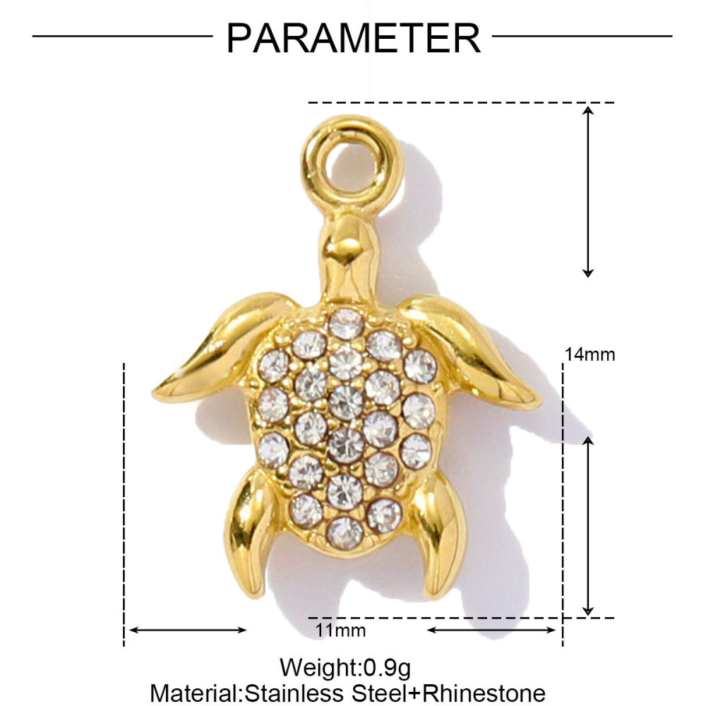6pcs/pack Stainless Steel Enamel Ice Cream Turtle Cone DIY Charm Woman Coffee Cup Cat Pendant Jewelry Necklace Earring Making