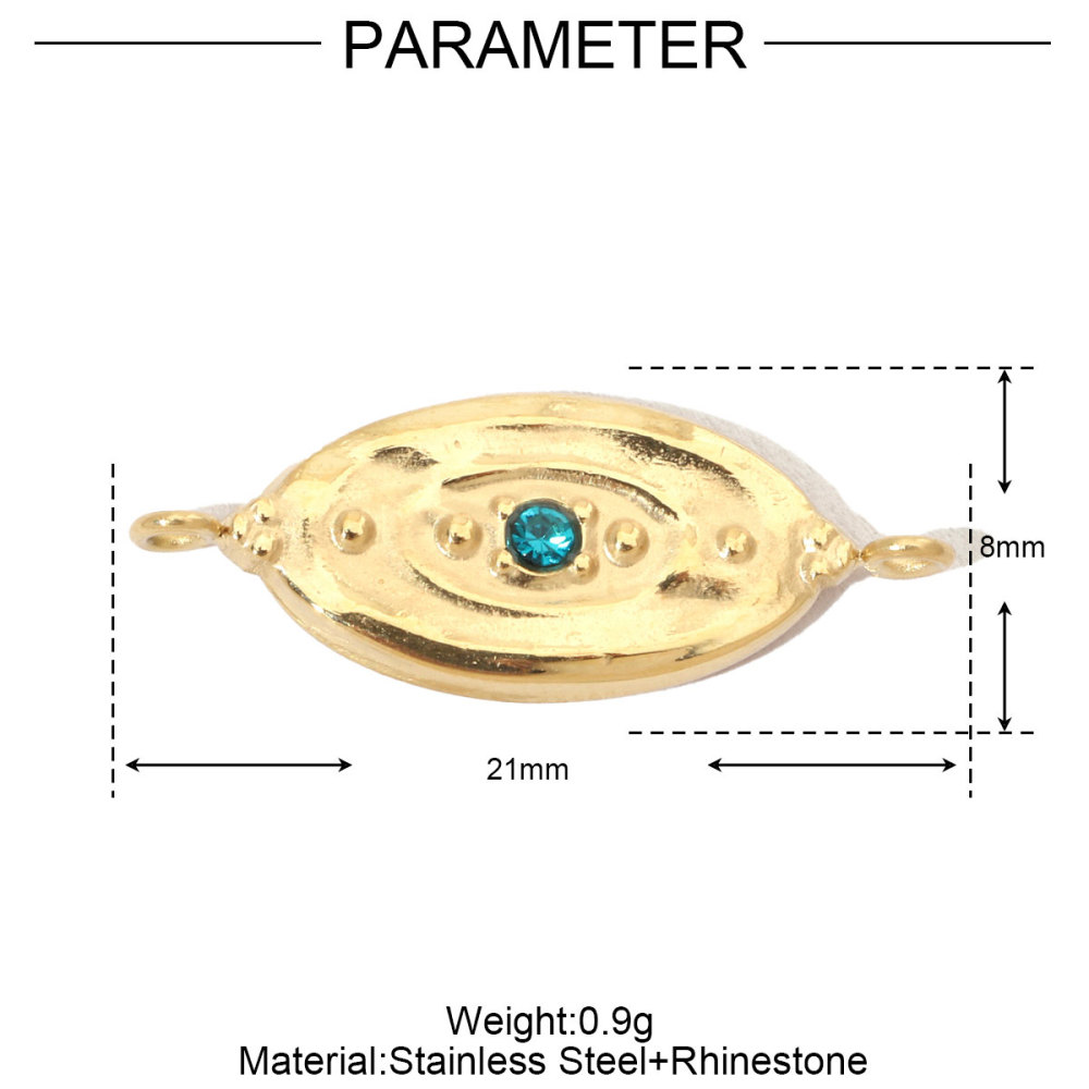6pcs/pack French Fish Enamel Stainless Steel Diy Charms Women Watermelon Earring Necklace Pendant Heart Eye Jewelry