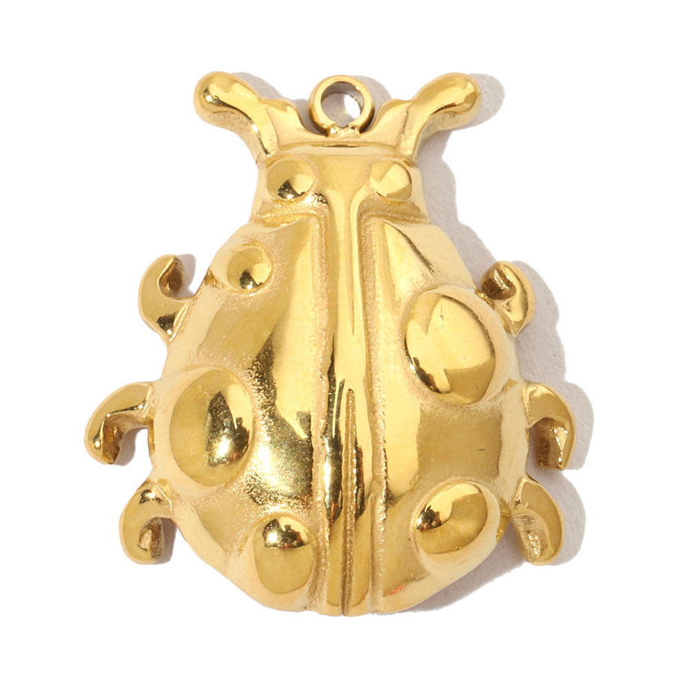 6pcs/pack French Dog Cat Stainless Steel Diy Charms Women Giraffe Animal Earring Necklace Pendant Ladybug Fish Jewelry