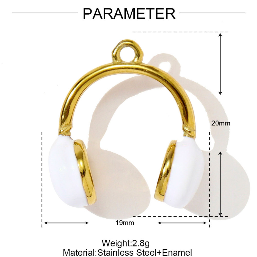 6pcs/pack Stainless Steel Enamel Headset Table Tennis Racket Necklace Pendants Basketball Baseball DIY Charms Women Sport Jewelry