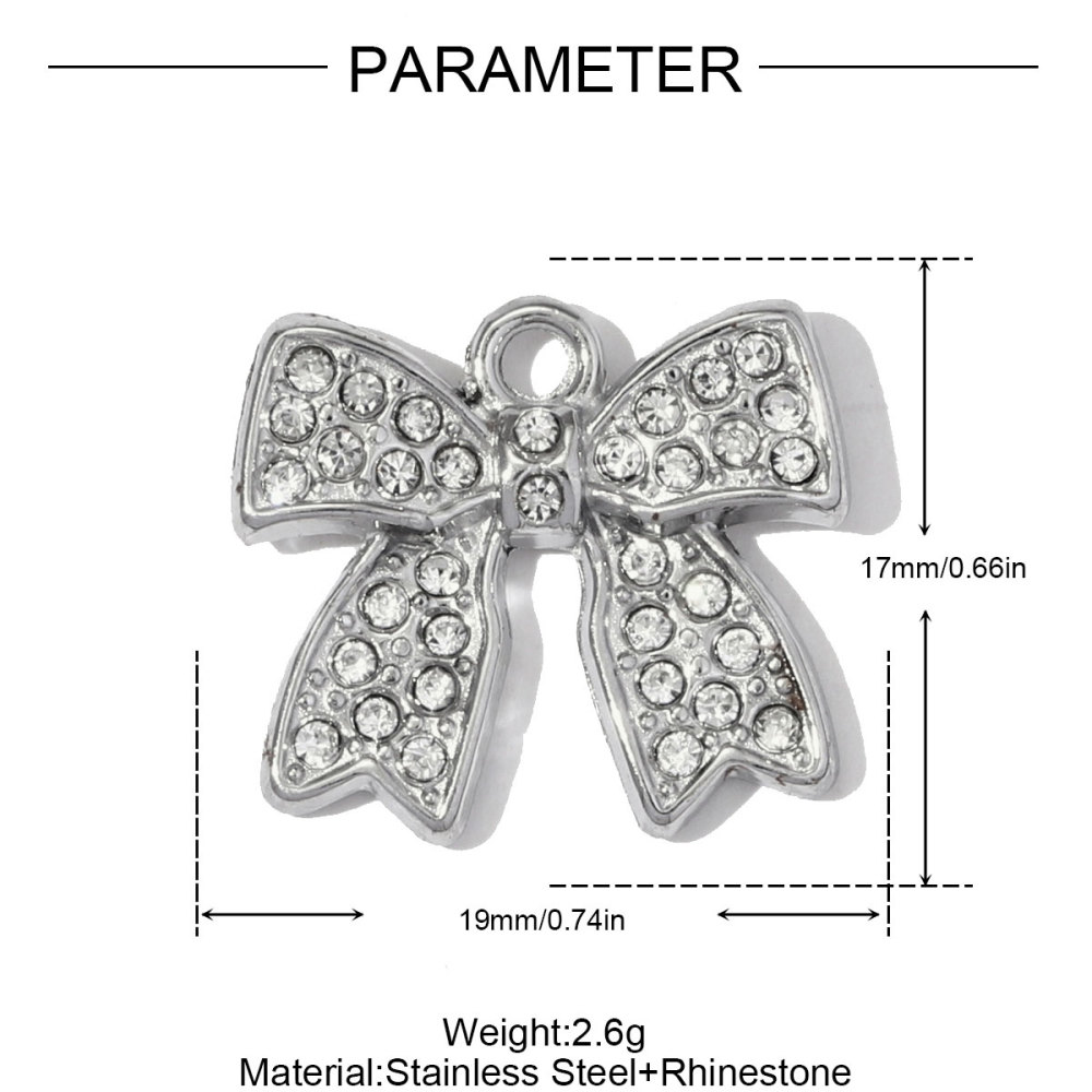 6pcs/pack Stainless Steel Enamel Lady Mask Necklace Pendant Crystal Bowknot DIY Earring Charm Women Crown Heart Jewelry Wholesale