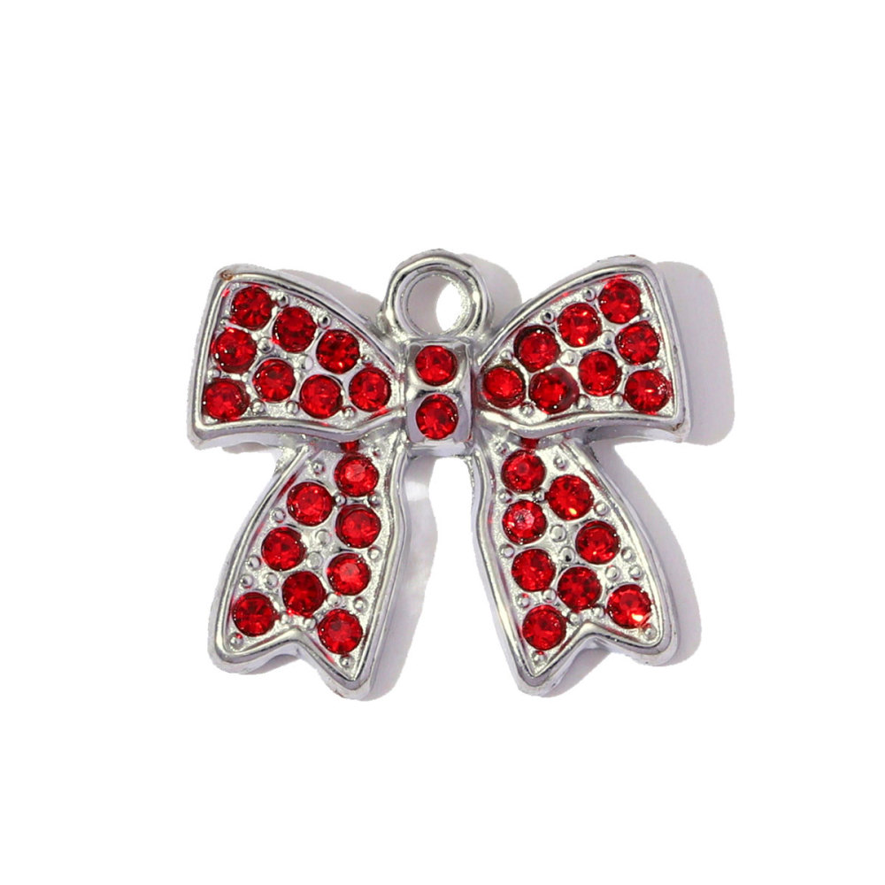 6pcs/pack Stainless Steel Enamel Lady Mask Necklace Pendant Crystal Bowknot DIY Earring Charm Women Crown Heart Jewelry Wholesale