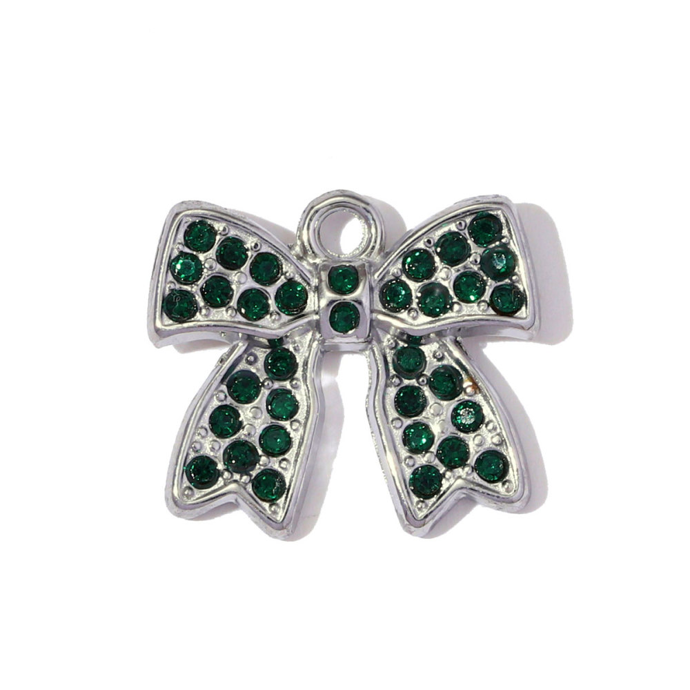 6pcs/pack Stainless Steel Enamel Lady Mask Necklace Pendant Crystal Bowknot DIY Earring Charm Women Crown Heart Jewelry Wholesale