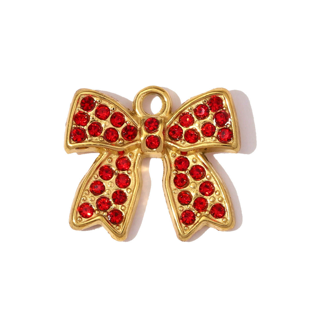 6pcs/pack Stainless Steel Enamel Lady Mask Necklace Pendant Crystal Bowknot DIY Earring Charm Women Crown Heart Jewelry Wholesale