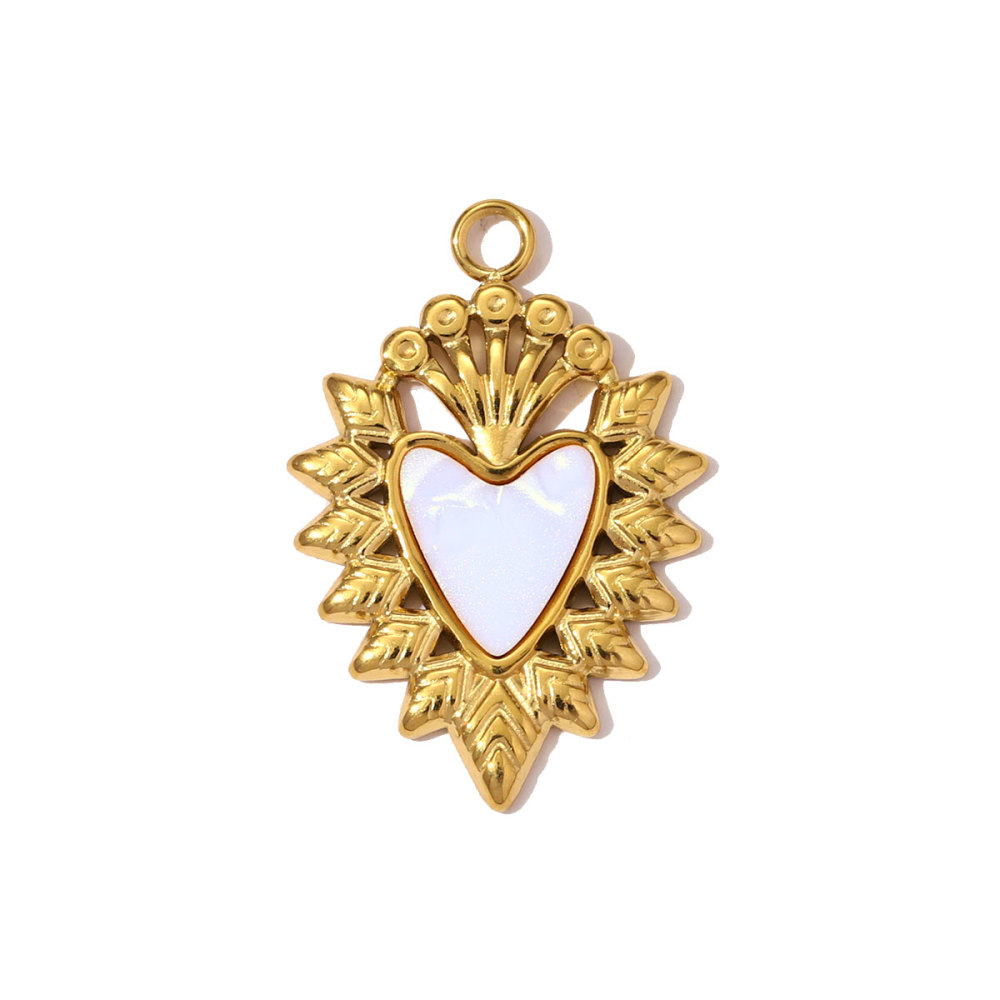 6pcs/pack Stainless Steel Enamel Lady Mask Necklace Pendant Crystal Bowknot DIY Earring Charm Women Crown Heart Jewelry Wholesale