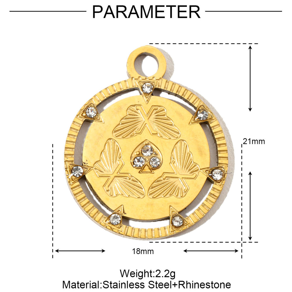 6pcs/pack Butterfly Star Stainless Steel Diy Charms Women Heart Moon Elephant Earring Necklace Pendant Hand Star Jewelry