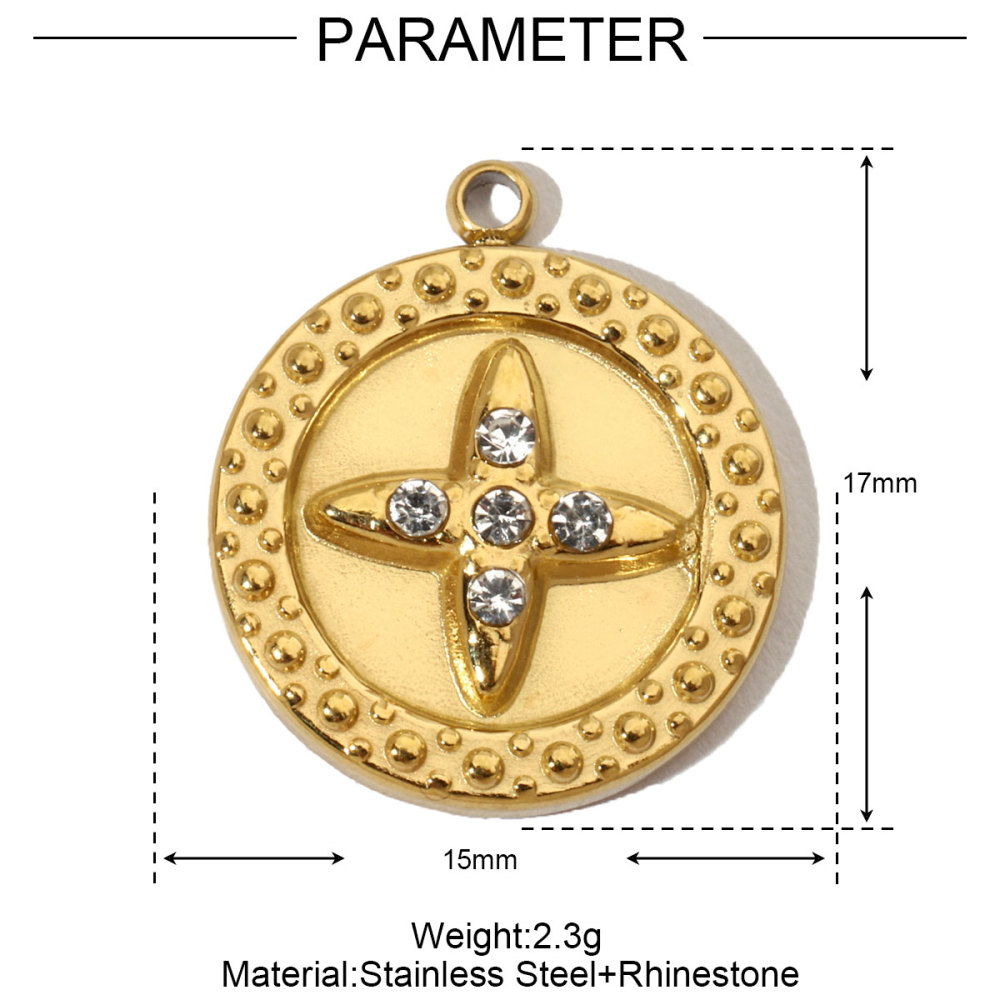6pcs/pack Butterfly Star Stainless Steel Diy Charms Women Heart Moon Elephant Earring Necklace Pendant Hand Star Jewelry