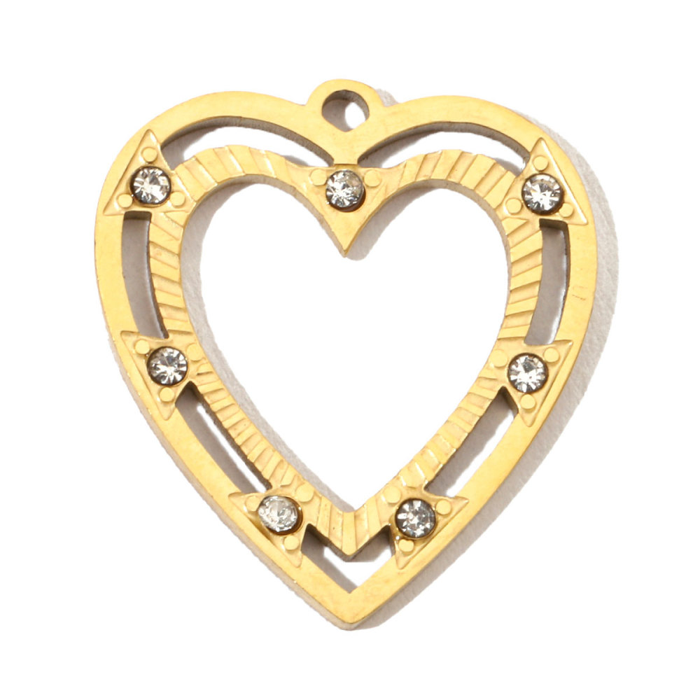 6pcs/pack Butterfly Star Stainless Steel Diy Charms Women Heart Moon Elephant Earring Necklace Pendant Hand Star Jewelry