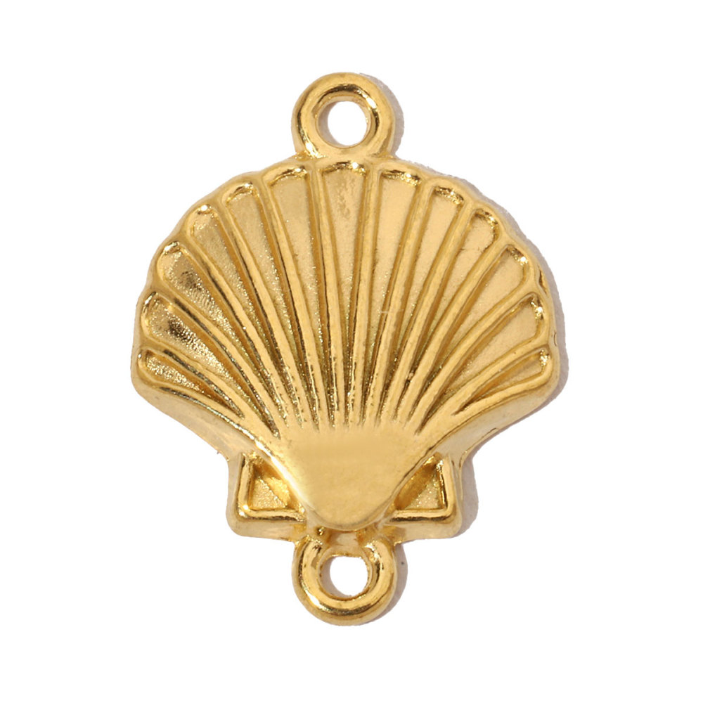 6pcs/pack French Shell Shark Stainless Steel Diy Charms Women Bee Hummingbird Necklace Pendant Sun Bracelets Jewelry